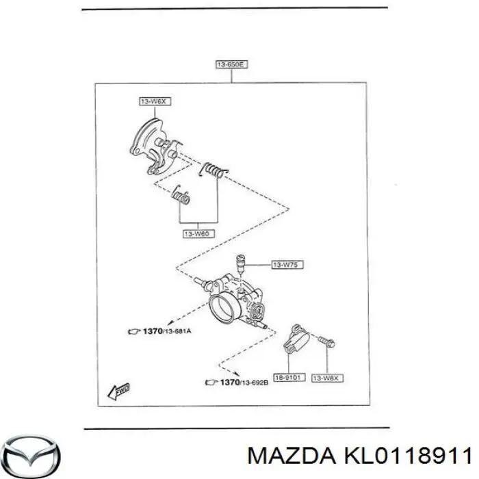 Датчик ДПДЗ Мазда Кседос 6 (Mazda Xedos)