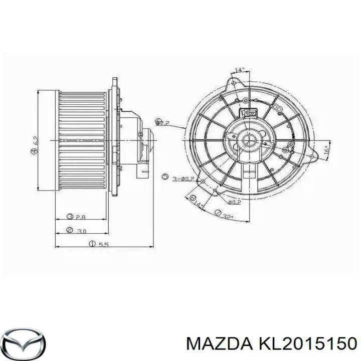 Мотор вентилятора системы охлаждения Mazda KL2015150 цена, от 56.43 USD