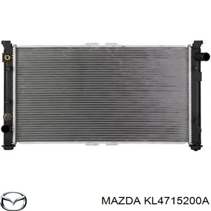 Радиатор охлаждения двигателя на Mazda Millenia  