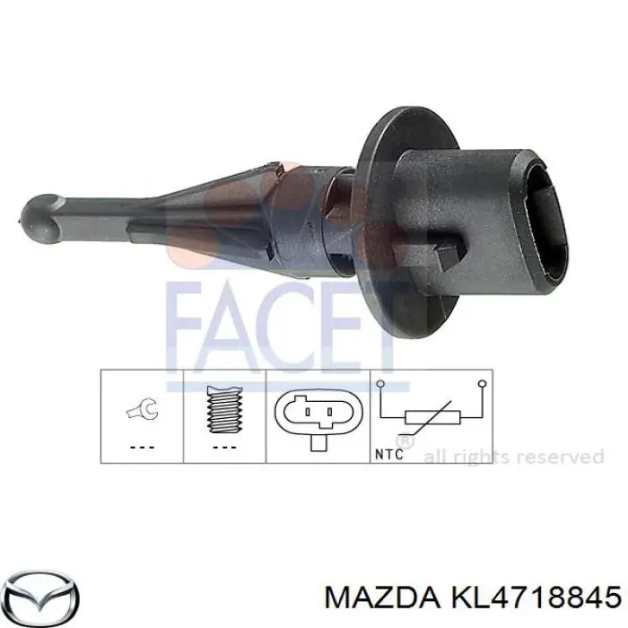 KL4718845 Mazda датчик температуры воздушной смеси