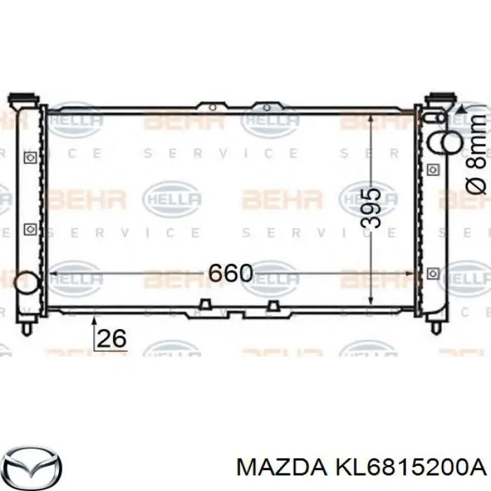 Радиатор KL6815200A Mazda