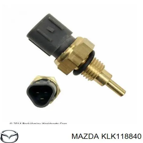 Sensor, temperatura del refrigerante (encendido el ventilador del radiador) KLK118840 Mazda