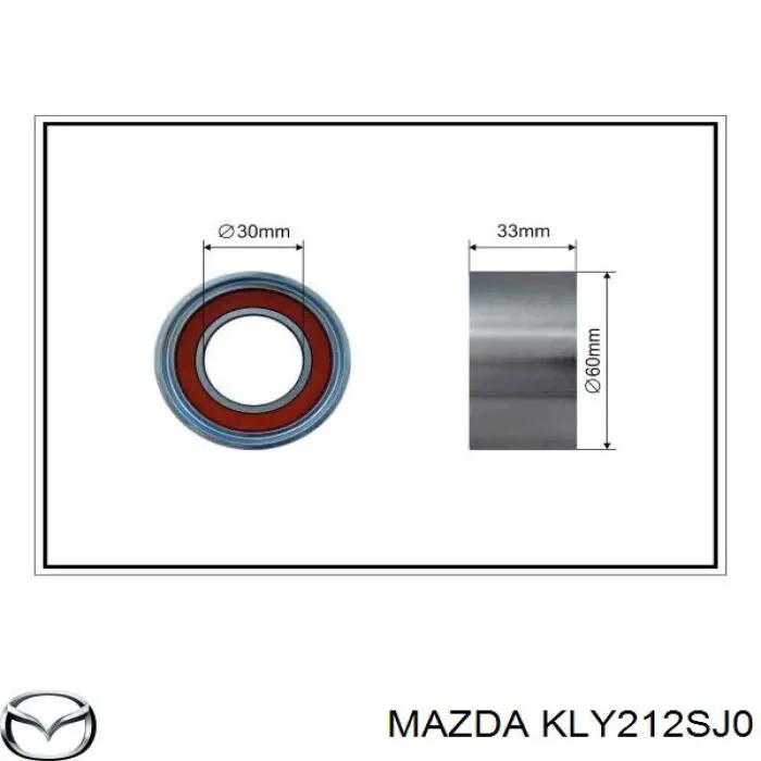Ролик натяжителя ремня ГРМ Mazda KLY212SJ0