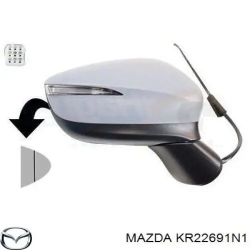 Купить 32000512 TYC Накладка/крышка зеркала заднего вида, правая