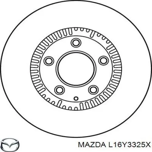 Передние тормозные диски L16Y3325X Mazda