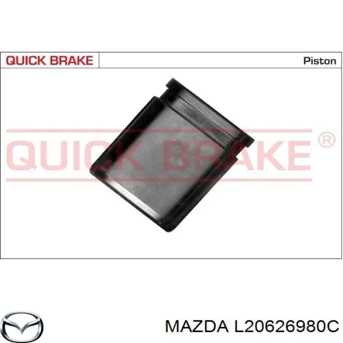 L20626980C Mazda suporte do freio traseiro direito