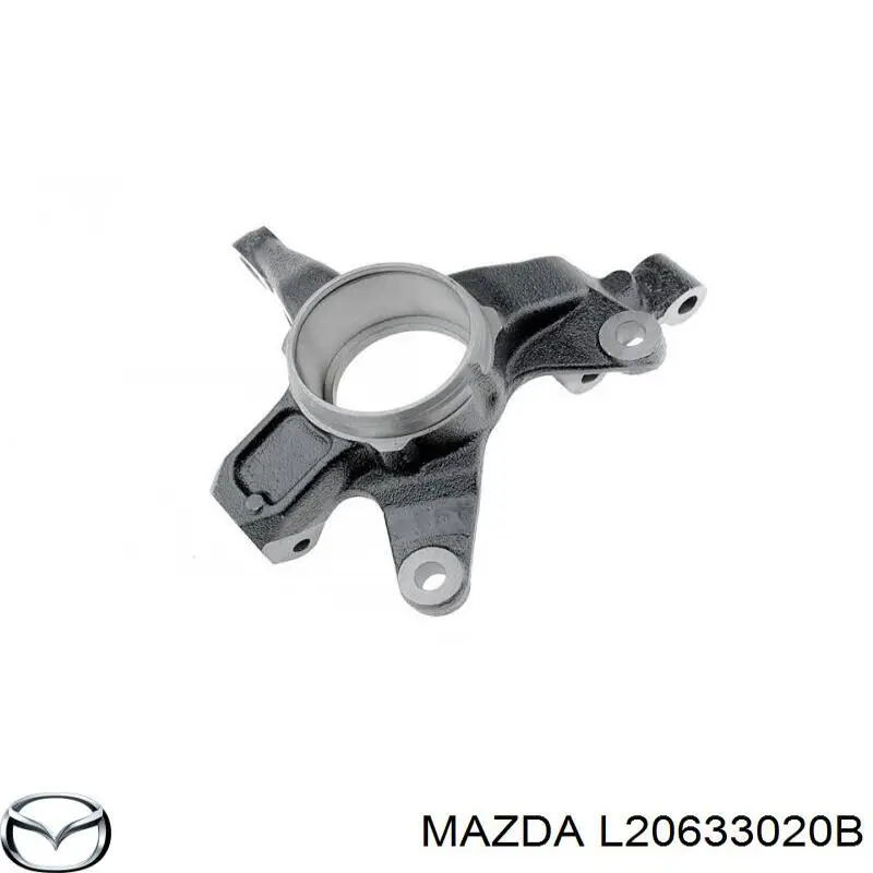 Цапфа (поворотный кулак) передний правый Mazda L20633020 цена, от 24.13 USD