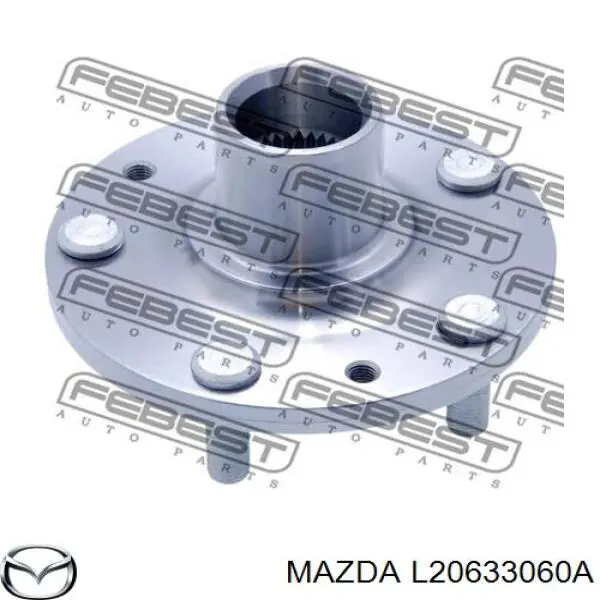 Ступица передняя L20633060A Mazda