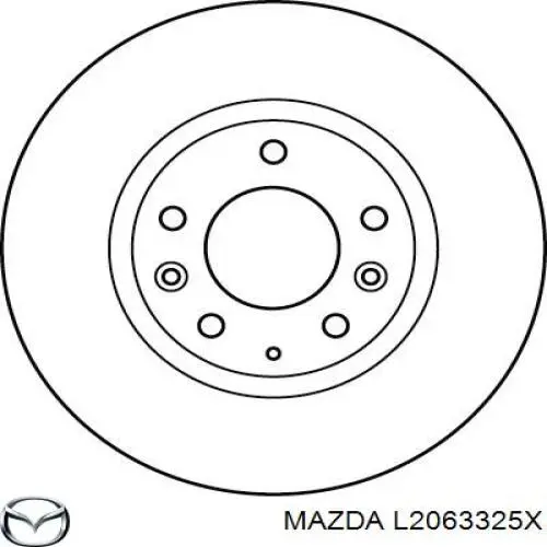 L2063325X Mazda диск тормозной передний