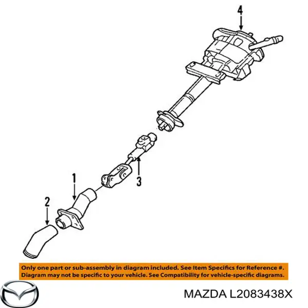 Купить L2083438X Mazda Опорный подшипник амортизатора