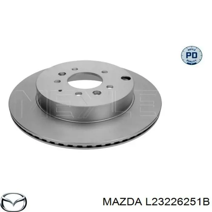 L23226251B Mazda диск тормозной задний