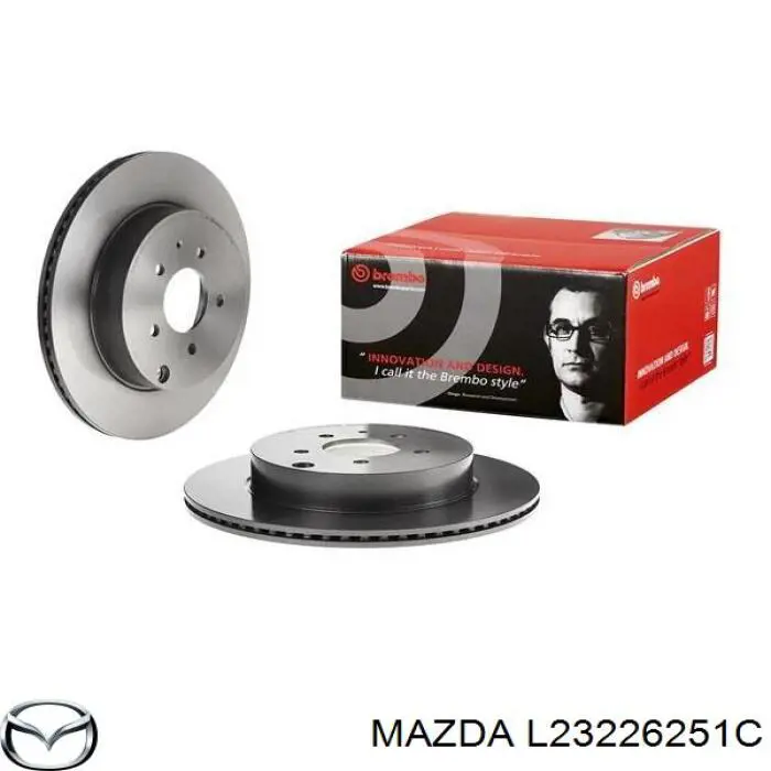 Тормозные диски L23226251C Mazda