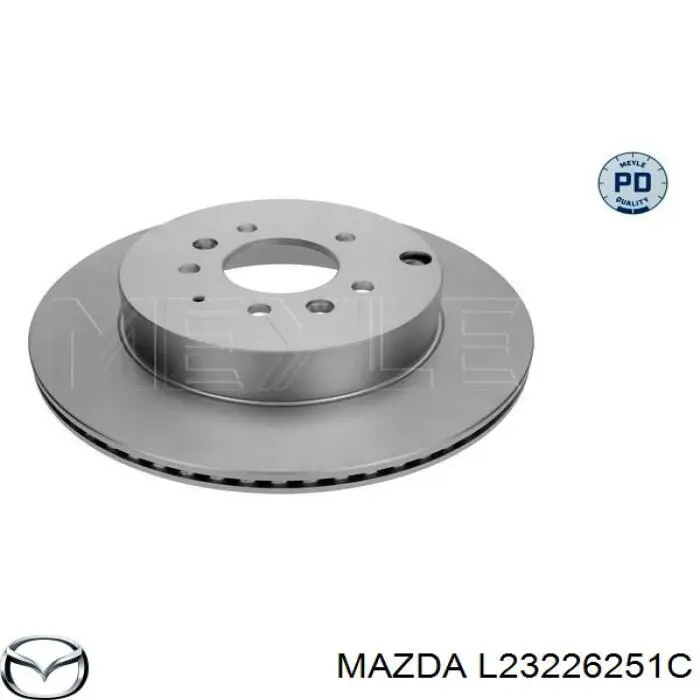 Задний тормозной диск Mazda L23226251C цена, от 43.65 USD