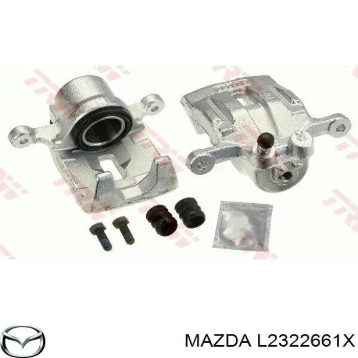 Суппорт тормозной задний правый L2322661X Mazda