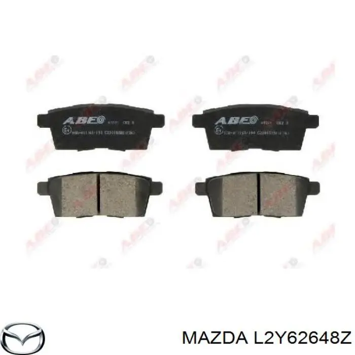 L2Y62648Z Mazda sapatas do freio traseiras de disco