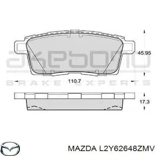 Колодки дисковые  Mazda L2Y62648ZMV цена, от 24.66 USD