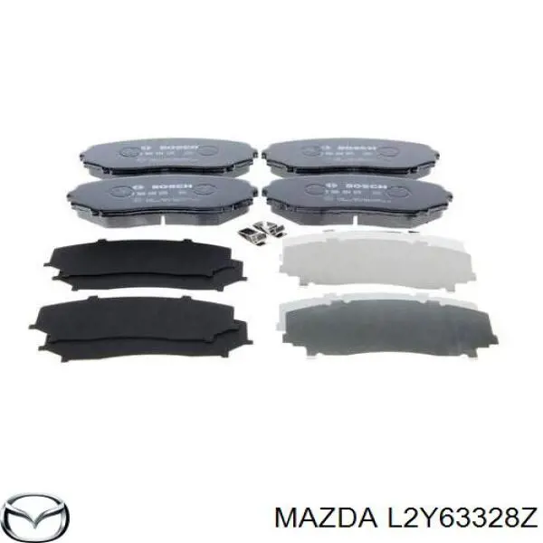 Передние тормозные колодки L2Y63328Z Mazda