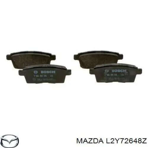 Купить L2Y72648Z Mazda Колодки тормозные задние, дисковые