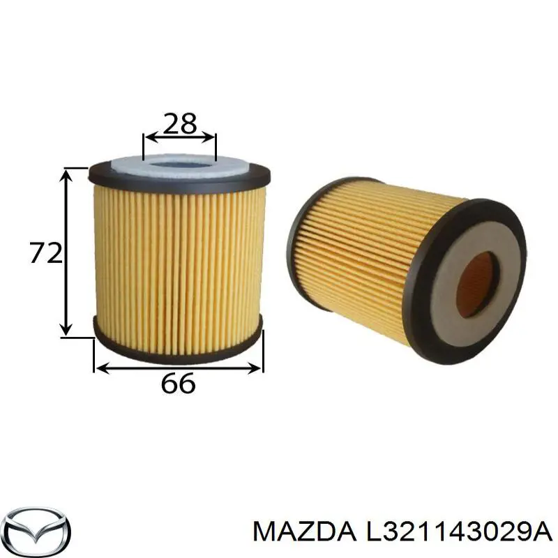Купить L321143029A Mazda Фильтр центробежный очистки масла