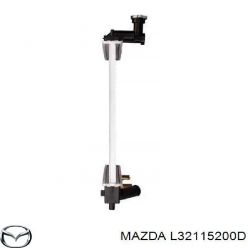 Радиатор охлаждения двигателя на Mazda 6  