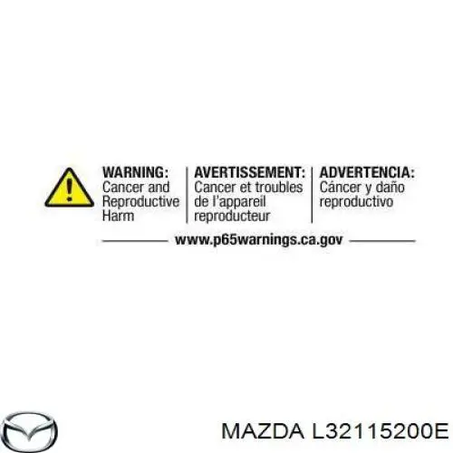 Радиатор L32115200E Mazda