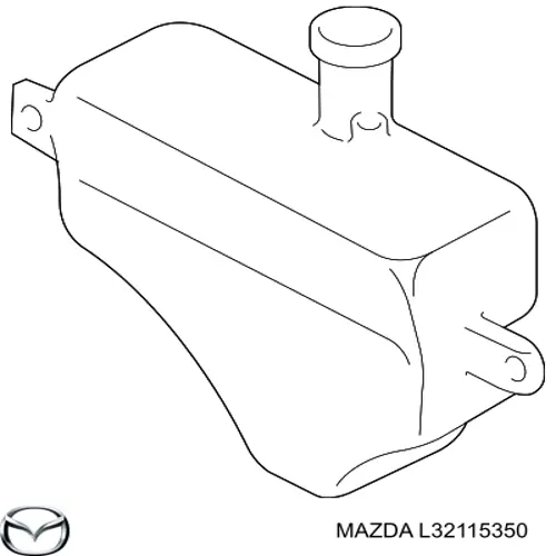Бачок системы охлаждения двигателя расширительный Mazda L32115350 цена, от 285.20 USD