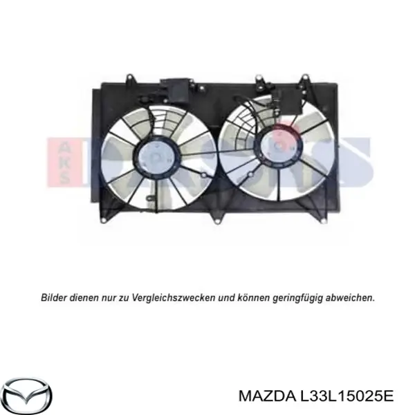Диффузор вентилятора в сборе с мотором и крыльчаткой L33L15025E Mazda
