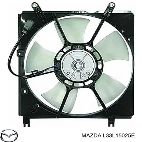 L33L15025E Mazda Диффузор радиатора охлаждения в сборе с мотором