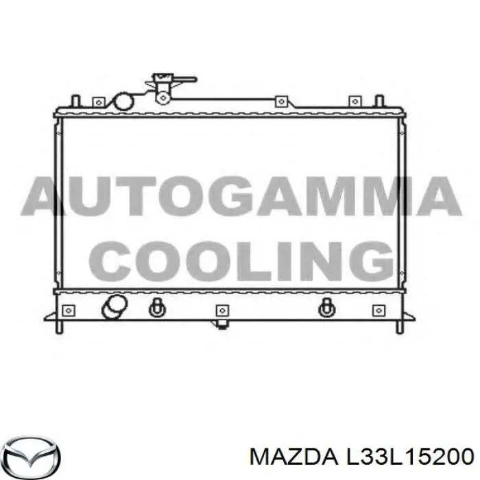 Купить L33L15200 Mazda Радиатор водяной