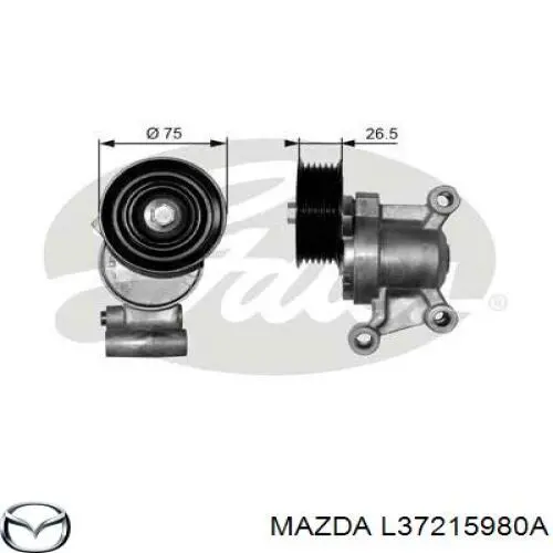 L37215980A Mazda натяжитель приводного ремня