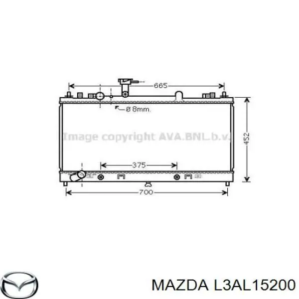 L3AL15200 Mazda радиатор