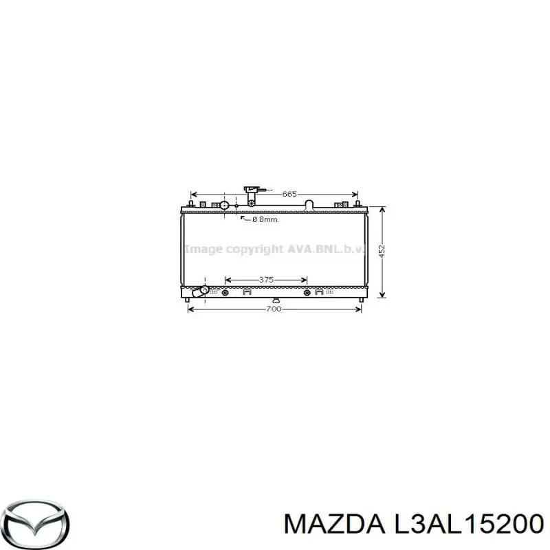 L3AL15200 Mazda Радиатор основной