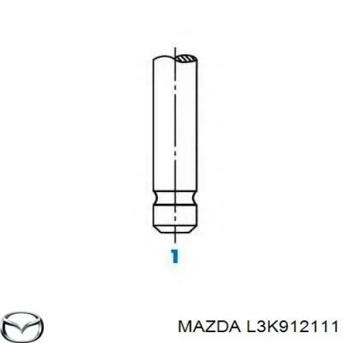 Válvula de admisión L3K912111 Mazda