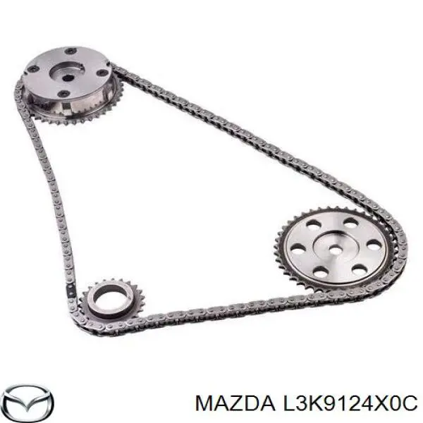 Звездочка-шестерня распредвала двигателя, левого Mazda L3K9124X0B