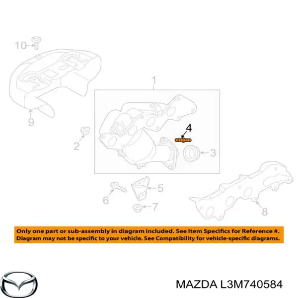  Mazda L3M740584 цена, от 4.01 USD