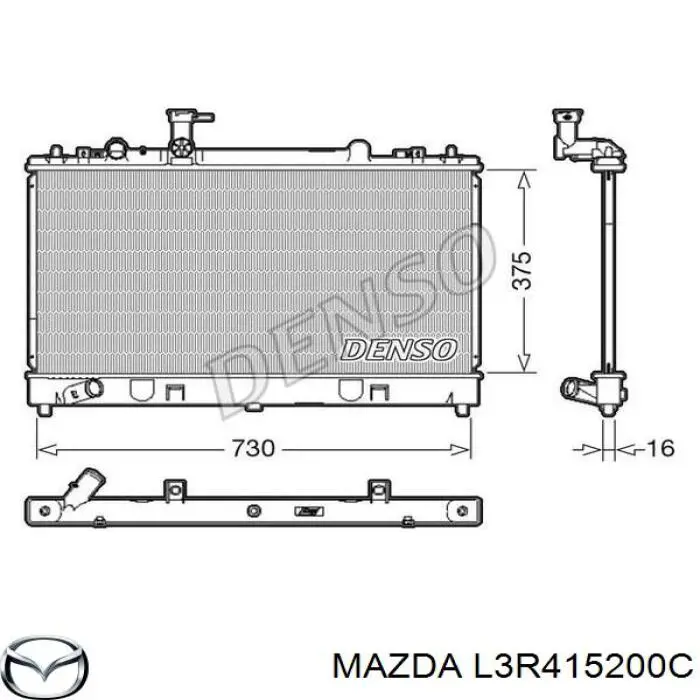 L3R415200C Mazda радиатор