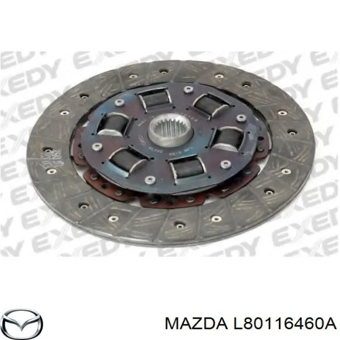 Disco de embrague L80116460A Mazda