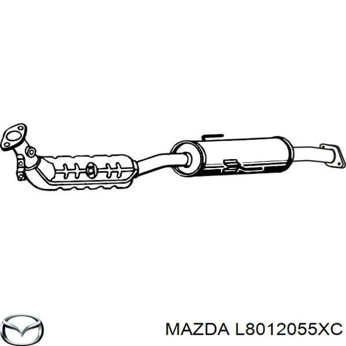 Купить L8012055XC Mazda Преобразователь отработавших газов