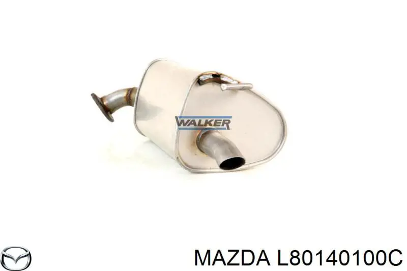 Глушитель, задняя часть Mazda L80140100C