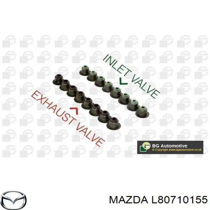 L80710155 Mazda сальник клапана (маслосъёмный впускного)