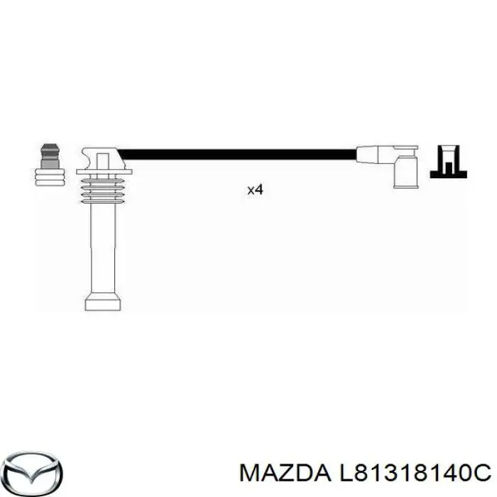 L81318140C Mazda высоковольтные провода