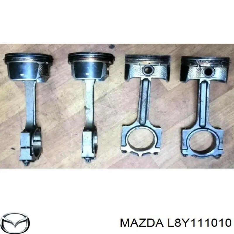 L8Y111010 Mazda поршень (комплект на мотор, 2-й ремонт (+0,50))