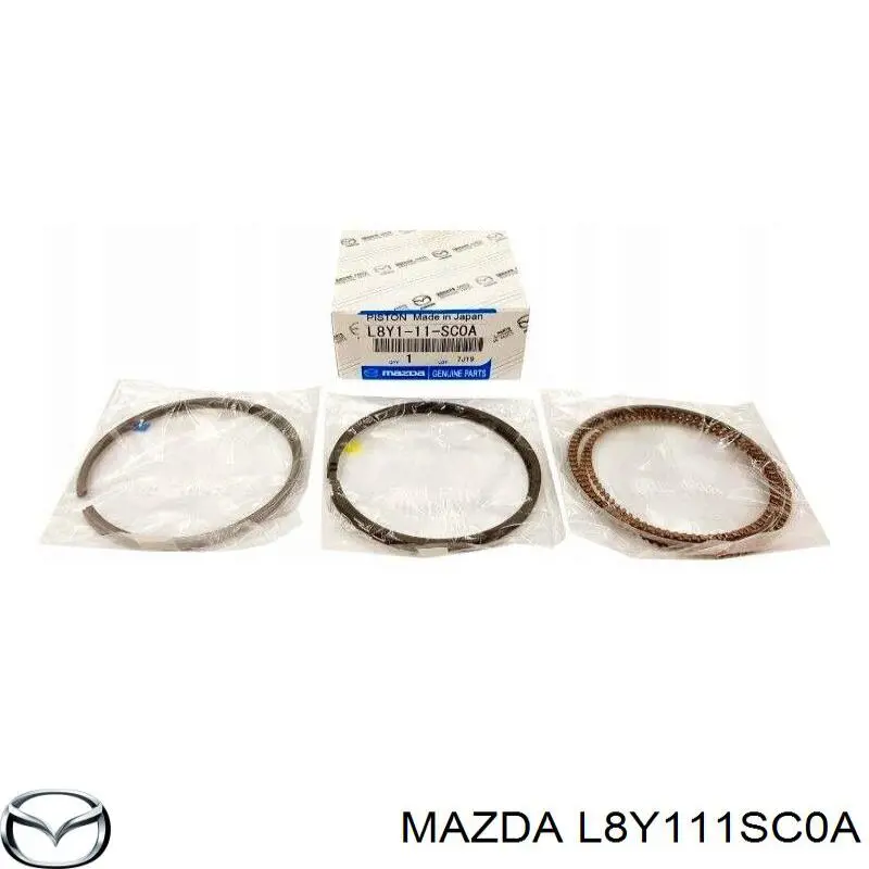 L8Y111SC0A Mazda кольца поршневые комплект на мотор, std.