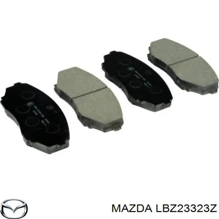 Передние тормозные колодки LBZ23323Z Mazda