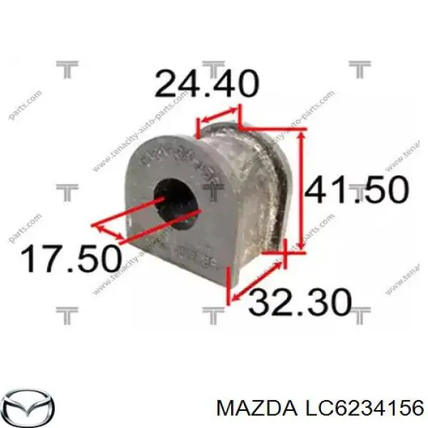 Купить LC6234156 Mazda Втулки переднего стабилизатора