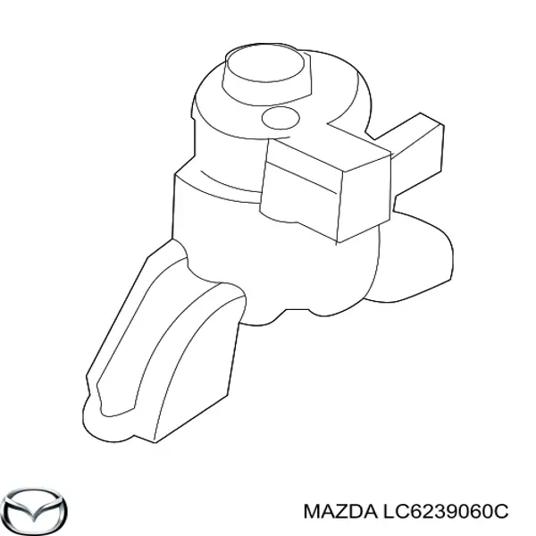 Подушка (опора) двигателя правая на Мазда МПВ LW (Mazda MPV)