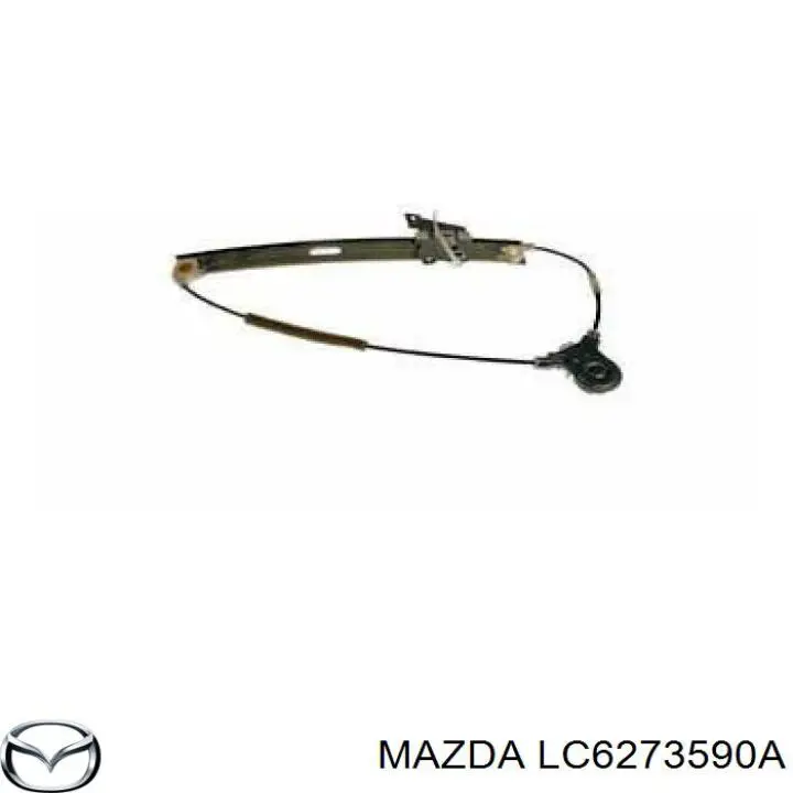 Механизм стеклоподъемника двери задней левой на Mazda MPV LW