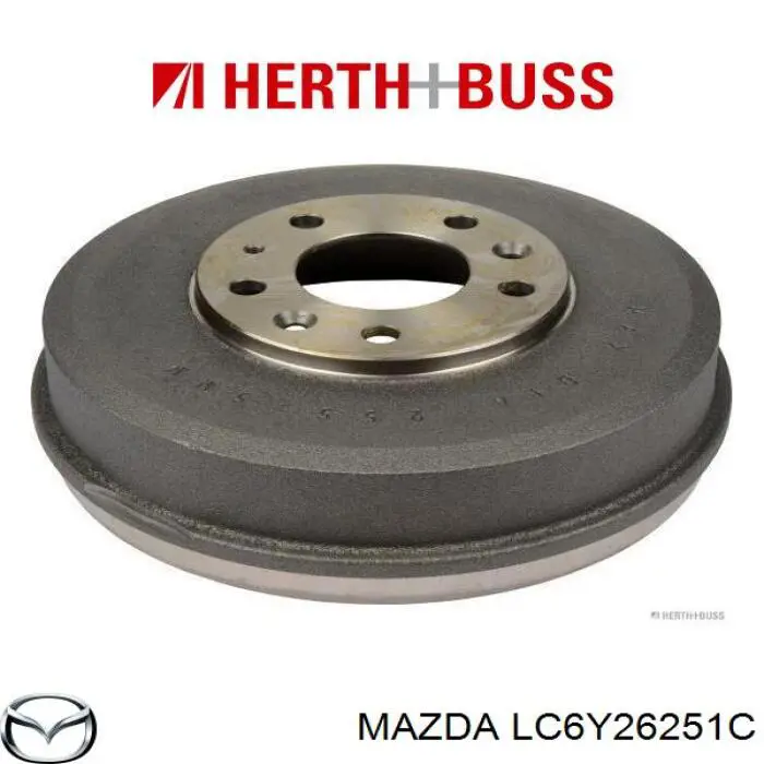 Тормозной барабан LC6Y26251C Mazda