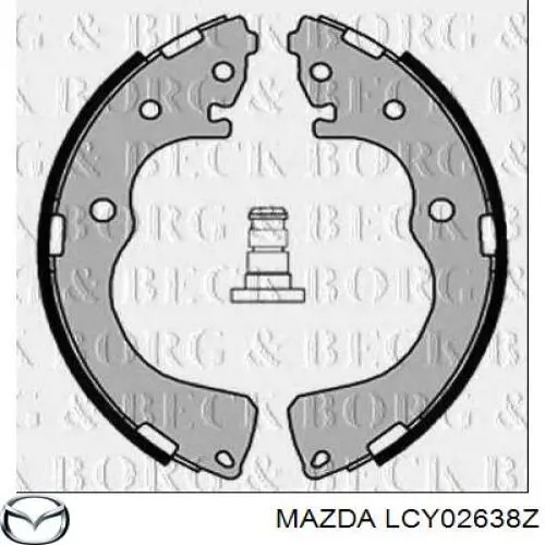 Задние барабанные колодки LCY02638Z Mazda