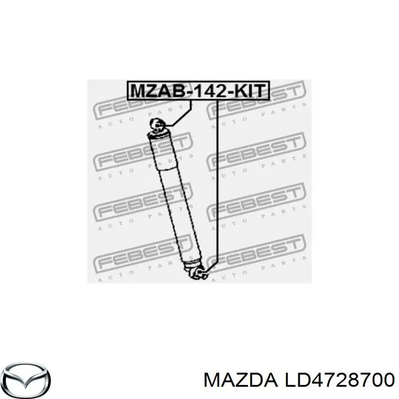 Amortiguador trasero LD4728700 Mazda